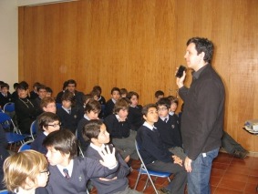 2.5 Confer&ecirc;ncia do Professor Jo&atilde;o Barros para os alunos do 2&ordm; Ciclo