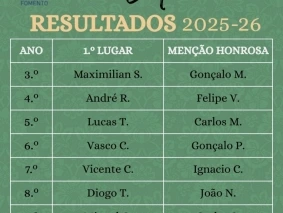 Vencedores Concurso Liter&aacute;rio 2026